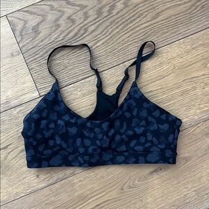 Women's Black Leopard Print Bralette